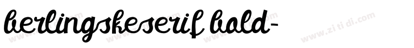 berlingskeserif bold字体转换